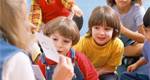 Children in daycare participating in an activity